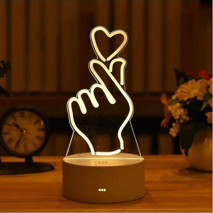 Luminária 3D Acrílico Figuras