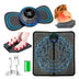 Kit Massageador Elétrico Portátil + Tapete Massageador para Pés e Corpo